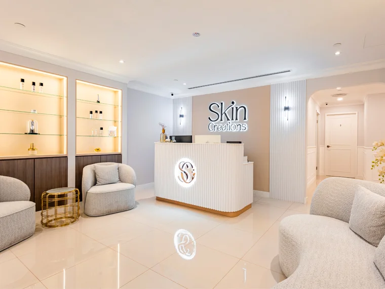 Skin Creations aesthetic clinic interior at Centrepoint Mall Orchard Road Singapore